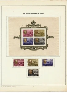 1947 HUNGARY, President Roosevelt Full Set and Minisheet, U - Foto 1 di 1