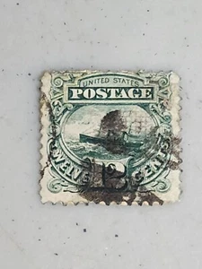 USA Briefmarke #117 12c Adria Totenkopf gestempelt Zustand siehe Bilder - Bild 1 von 3