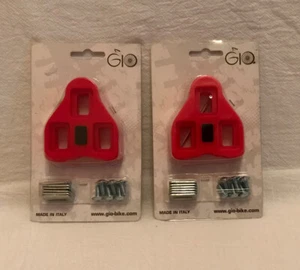 Bike Cleats GIO - 2 Indoor Cycling & Road Bike Bicycle Cleat Sets MADE IN ITALY - Picture 1 of 4