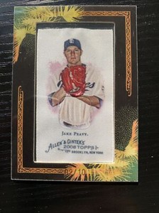 2008 Topps Allen Ginter Jake Peavy /10 Framed Silk Mini Card San Diego Padres