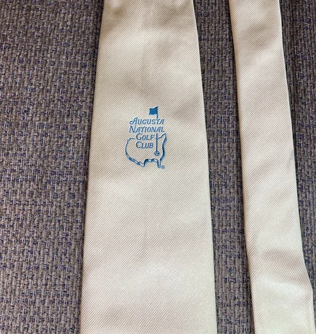 Vintage Masters Augusta National Golf Club Pro Shop Members Neck Tie 100% Silk Cover