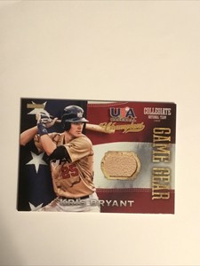 2013 Panini USA Baseball Champions Game Gear Bats Kris Bryant #1
