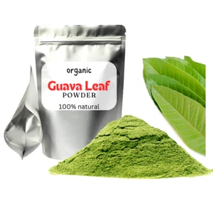 Foglie di guava essiccate in polvere 100% foglie di guajava naturali bio tè verde 2 oz - Foto 1 di 8