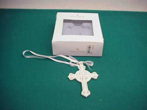 Wedgwood England Biskuit Kreuz Ornament OVP Macys 36,00 - Bild 1 von 1