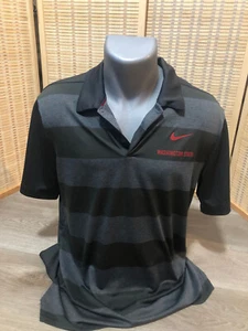 Nike Golf SS Herren Poloshirt Dri-Fit gestreift Washington State Medium M (H759) - Bild 1 von 8