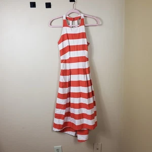 Vestido halter Gobi a rayas naranja Paper Crown talla 2 - Imagen 1 de 10