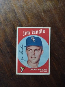 1959 TOPPS #493 JIM LANDIS  Chicago WHITE SOX VGX Centered  - Picture 1 of 2