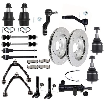 Front Upper Control Arm Sway Bar Brake Rotor Pad For GMC Yukon XL 1500 2000-06 - Image 1 of 4