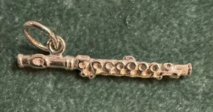 Ciondolo flauto argento sterling di Rembrandt 925 strumento banda musicale RQC - Foto 1 di 6