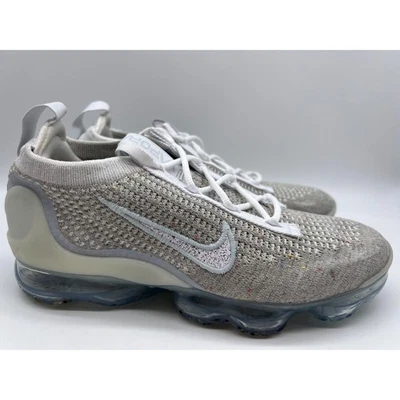 Nike Mujer Air Vapormax 2021 Flyknit Blanco Platino Puro DC4112 100 Talla 8 NUEVO Foto 1 de 4