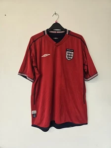 England 2002 - 2004 Umbro Away Football Shirt | Men's Medium/Large - Picture 1 of 13