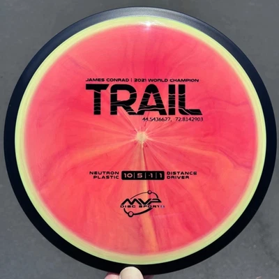 Axiom MVP Neutron Trail - Rare Electric-Coil FireSwirl Conrad Line Disc Golf - Image 1 of 4