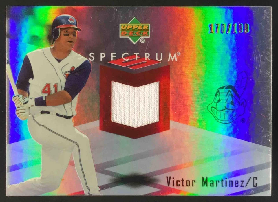 Victor Martinez 2007 Upper Deck Spectrum Swatches Game Used MEM /199 #SSW-VM - Image 1 of 4