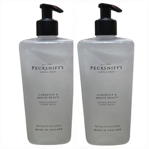 2-Pk PECKSNIFF'S ENGLAND GARDENIA & WHITE PEACH Moisturizing SOAP-FREE HAND WASH - Picture 1 of 3