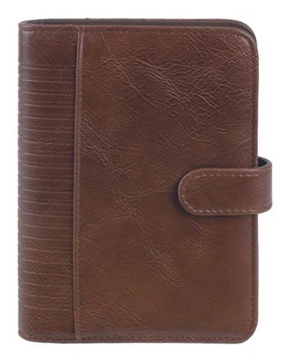 bind Systemplaner A6 Terminplaner ohne Kalendereinlage Lederimitat braun 16601-1 - Bild 1 von 2