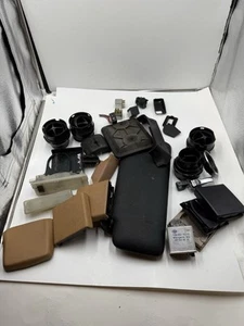 HUGE LOT Mercedes W123 Air Vents Dashboard Center Side Sun Visor Cup Holders ETC - Picture 1 of 15