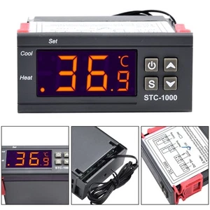 STC1000 12V24V110V220V Temperature Controller with Digital LCD Display - Picture 1 of 38
