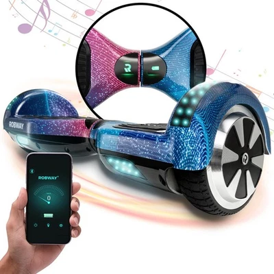 Hoverboard ROBWAY W1 Scooter Erwachsene Kinder Self Balance Bluetooth 6,5 Zoll - Bild 1 von 4