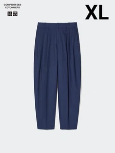 UNIQLO COMPTOIR DES COTONNIERS Linen Blend Barrel Leg Pants Blue Size XL 476203 - Picture 1 of 4