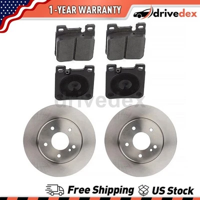 Rotores traseros pastillas de freno de cerámica para 2000 2001 2002 2003 1998 Mercedes-Benz E320_D Foto 1 de 4