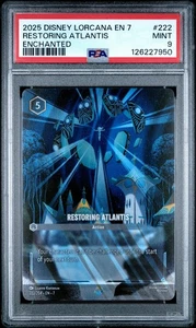 2025 Disney Lorcana En 7-Archazia's Island Enchanted Restoring Atlantis PSA 9 - Picture 1 of 2