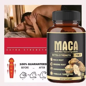 Raíz de Maca 8050mg, Ashwagandha, Extracto de Ginseng Panax Masculino Mejorador 150 Cápsulas - Imagen 1 de 9