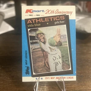 1982 TOPPS KMART 20TH ANNIVERSARY VIDA BLUE OAKLAND ATHLETICS #19 Near Mint Card - Picture 1 of 2