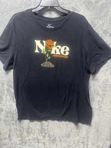Nike Graphic T-Shirt Men’s XL Black Casual Streetwear Athleisure Sports Tee - Picture 1 of 9