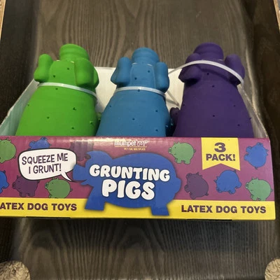 Multipet Polka-Dot Pigs Latex Dog Toys (3 Pack)  - Image 1 of 3