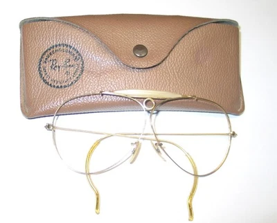 DE COLECCIÓN BAUSCH & LOMB EE. UU. RAY BAN TIRO/AVIADOR GAFAS DE SOL DORADAS MARCO SOLO CON ESTUCHE Foto 1 de 4