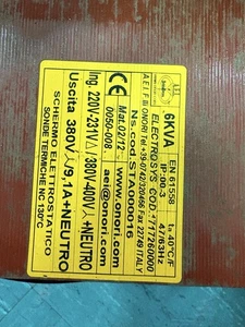 Trasformatore Di Isolamento 220v 380v 6kva - Foto 1 di 2