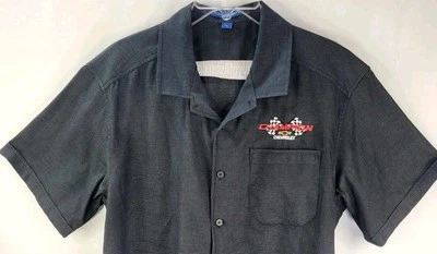 Chevrolet Champion Mens L Mechanic Short Sleeve Gray Shirt Port Authority  - Image 1 of 4