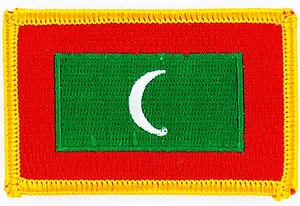 AUFNÄHER Patch FLAGGEN flagge Malediven maldives flag Fahne 7x4.5cm - Bild 1 von 1