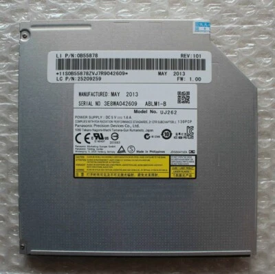 Panasonic UJ262 Blu-Ray Writer Burner & DVD+/-RW Optical SATA Drive Slim 9.5mm - Image 1 of 4
