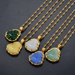 Collares Colgantes Buda Amuleto Estilo Chino Maitreya Collar Joyería Estilo Ac - Imagen 1 de 17