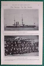 1900 Boer War Era Acorazado Océano Oficiales Capitán Assheton Curzon-Howe