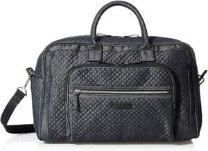 NWT Vera Bradley Iconic Compact Weekender Travel Bag Denim Navy R$130