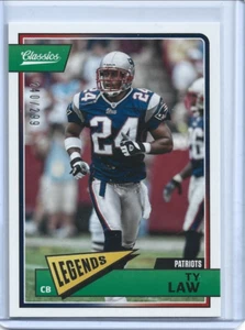 Ty Law-New England Patriots-2018 Classics Football Red Back #154 (240/299) - Picture 1 of 2