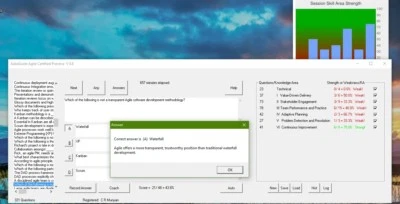 PMI - ACP - Agile Certified Practitioner exam review software question practice - Image 1 of 4