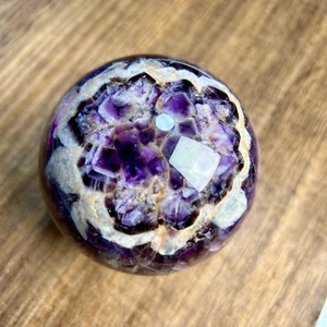 835g 84mm 97th Natural Dream Amethyst Quartz Crystal Sphere Ball Healing - Picture 1 of 13