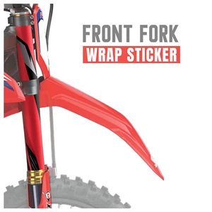 Red Graphic Fork Wrap For Honda CRF250L CRF250RALLY CRF450R - Foto 1 di 5