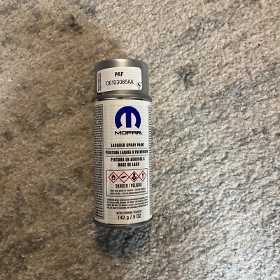 Pintura en aerosol laca gris grafito Chrysler Jeep Dodge Ram Mopar PAF 06103085AA Foto 1 de 4
