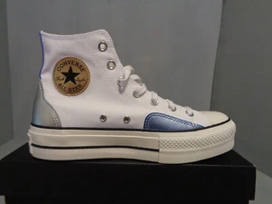 Women's Converse All Star Lift Platform Hi Top Chrome NIB! Sizes! White A09797C - Picture 1 of 5
