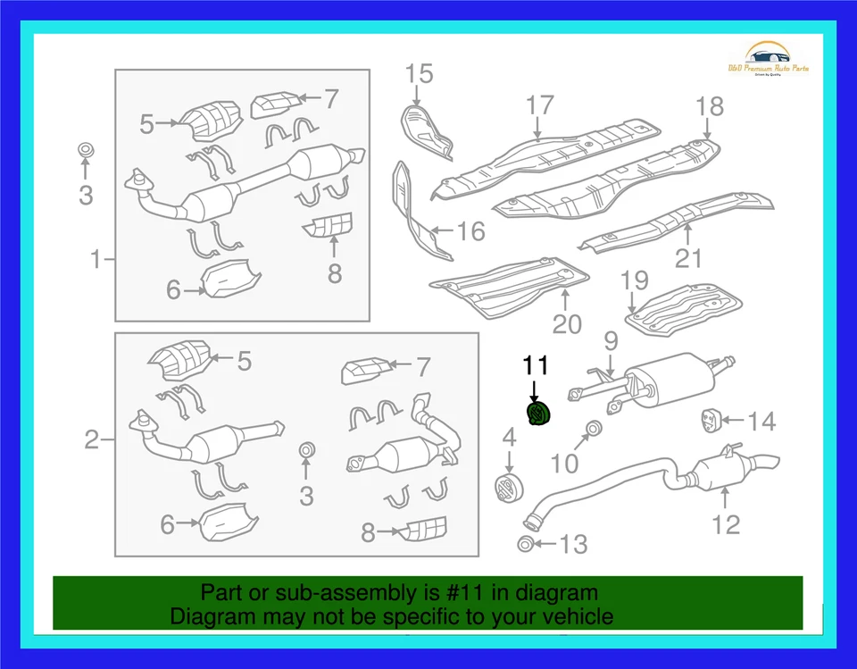 Новая оригинальная вешалка для выхлопной системы Toyota от оригинального производителя (справа)  - Изображение 1 из 1