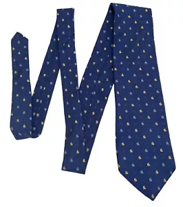 Tommy Hilfiger Blue Nautical Sailboat Silk USA Made Neck Tie Necktie 3.5" 58" - Picture 1 of 4