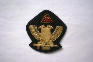 Alambre de lingotes masónico de grado 32 insignia de águila doble - Imagen 1 de 1