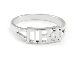 Anillo de plata esterlina Pi Beta Phi Sorority con letras recortadas, ¡NUEVO!*** - Imagen 1 de 2