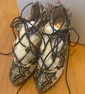 Vivienne Westwood Lace-Up Shoes Limited Edition VHTF Rare Elegant St Women 6.5US - Picture 1 of 5