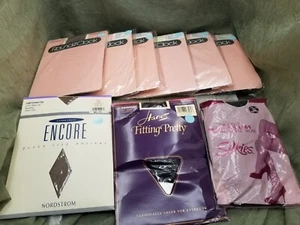 Lote 9 Pantimedias Transparentes Vintage Redondas El Reloj Encore Silkies Talla Queen 3X 4X  - Imagen 1 de 19