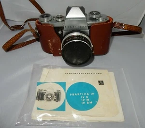 Fotoapparat Kamera Praktica IV Objektiv Zeiss Jena Tessar 2.8/50  + Anleitung - Bild 1 von 9